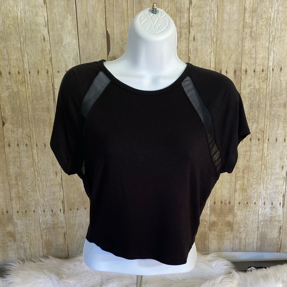 Garage Black Crop Top